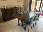 Massief kerselaar eetkamer met 6 stoelen, Ophalen, Gebruikt
