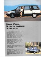 MITSUBISHI SPACE WAGON 1984, Boeken, Auto's | Folders en Tijdschriften, Ophalen of Verzenden, Zo goed als nieuw, Mitsubishi