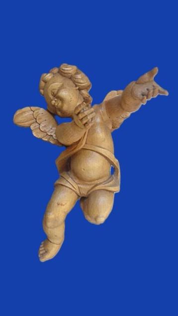 Houtgesneden engel - beschermingsengel - Amor 37 cm beschikbaar voor biedingen