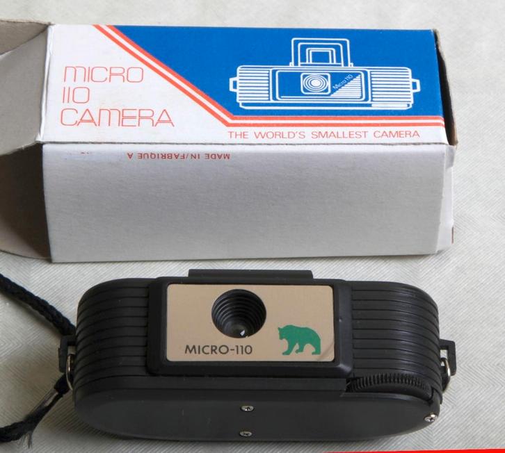 Mini-caméra vintage « Micro 110", TV, Hi-fi & Vidéo, Caméscopes analogiques, Caméra, Autres types, Enlèvement ou Envoi