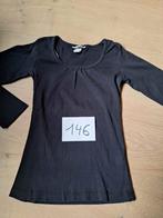 longsleeve H&M zwart mt 146, Kinderen en Baby's, Kinderkleding | Maat 146, Meisje, Gebruikt, Ophalen of Verzenden, Shirt of Longsleeve
