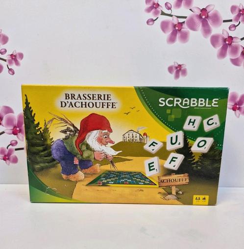 🍺 Brasserie D'Achouffe - Scrabble 🍻, Hobby en Vrije tijd, Gezelschapsspellen | Kaartspellen, Zo goed als nieuw, Vijf spelers of meer