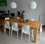 Witte kunststoffen eetkamerstoelen design, Huis en Inrichting, Modern desugn, Vijf, Zes of meer stoelen, Kunststof, Gebruikt