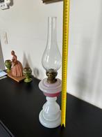 Opaline olielamp in perfecte staat., Antiek en Kunst, Ophalen