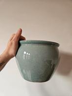 Vintage bloempot / cachepot, Huis en Inrichting, Ophalen, Blauw, Aardewerk of Porselein, Zo goed als nieuw