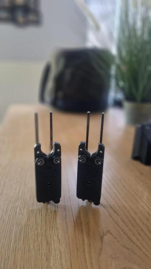 Set DELKIM beetmelders, receiver en Carbon snag ears, Watersport en Boten, Hengelsport | Karpervissen, Zo goed als nieuw, Overige typen