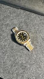 Rolex date just black and gold, Handtassen en Accessoires, Horloges | Heren, Ophalen, Rolex