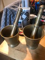 Vijzels twee stuks, Antiek en Kunst, Antiek | Brons en Koper, Ophalen of Verzenden, Brons