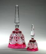 Val Saint Lambert - 2 Cloches de Table Verrept - VSL, Antiquités & Art, Antiquités | Verre & Cristal, Enlèvement ou Envoi