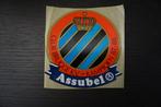 vintage voetbal sticker club brugge assubel kampioen 1987-88, Ophalen of Verzenden