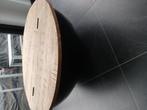 Salontafel rond, Huis en Inrichting, Tafels | Salontafels, Ophalen, Zo goed als nieuw, Rond, Metaal