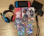 Nintendo switch, Ophalen, Met games, Met 2 controllers, Zo goed als nieuw