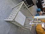 Houten babybox met matras, hoes en muziekmobiel, Kinderen en Baby's, Ophalen, Gebruikt, Rechthoekig, In hoogte verstelbaar