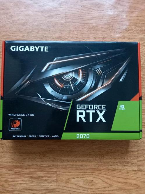 GIGABYTE RTX 2070 8GB GV-N2070WF2-8GD, Computers en Software, Videokaarten, Gebruikt, Nvidia, PCI, GDDR6, HDMI, DisplayPort, Ophalen of Verzenden