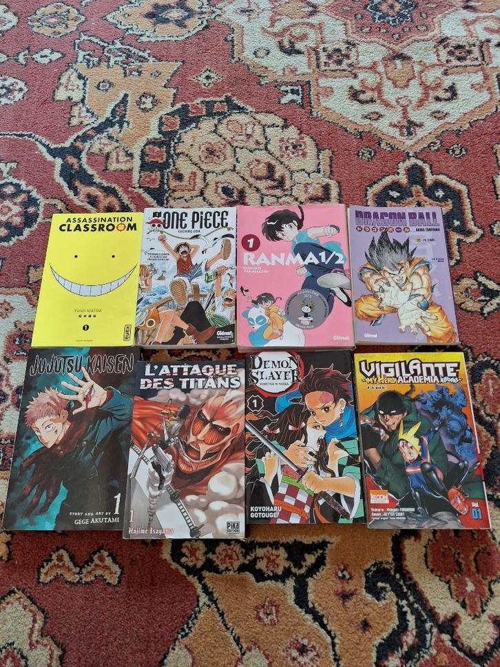 8 set Manga Starter Pack ENG + FR Languages, Boeken, Avontuur en Actie, Zo goed als nieuw, Ophalen of Verzenden