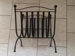 Smeedijzeren kranten/tijdschriften/boekenrek/houtrek, zwart, Huis en Inrichting, Ophalen, Nieuw