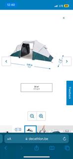 Tente de camping-4 personnes-2 chambres, Comme neuf, Jusqu'à 4