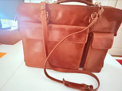 Leder werktas CHIARUGI te koop. In perfecte staat., Handtassen en Accessoires, Tassen | Reistassen en Weekendtassen, Zo goed als nieuw