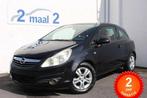 Opel Corsa 1.0i Airco met 2JAAR garantie=UNIEK in België, Stof, Zwart, Bedrijf, 3 cilinders