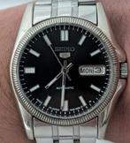 Seiko 5 Automatic – Zwarte sunburst wijzerplaat – Arabische, Enlèvement, Seiko