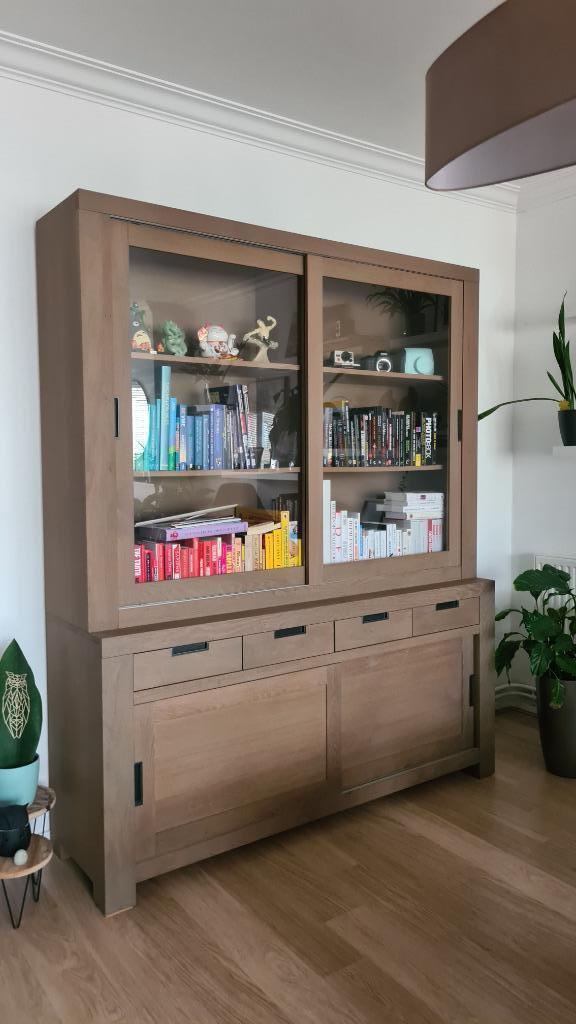 Vitrinekast / buffetkast - zo goed als nieuw!, Huis en Inrichting, Kasten | Vitrinekasten, Zo goed als nieuw, 200 cm of meer, 150 tot 200 cm