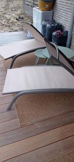 Deux magnifiques transat avec leurs coussins beige, Jardin & Terrasse, Enlèvement