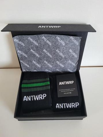 Antwrp green biker socks 2 paar kousen BOX053 sportsokken, Ophalen of Verzenden, Nieuw, Zwart, Antwrp