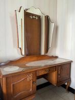 2 dressoirs met spiegel., 100 tot 150 cm, Gebruikt, Eikenhout, 50 tot 75 cm