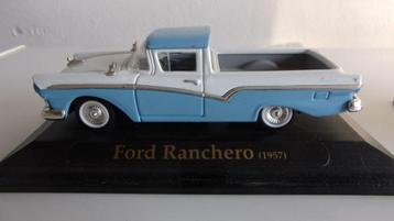 FORD RANCHERO 1957.1/43 ROAD SIGNATURE,IMPEC sur SOCLE. beschikbaar voor biedingen