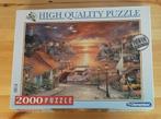 Clementoni puzzel Haven bij zonsondergang, Ophalen of Verzenden, Meer dan 1500 stukjes, Zo goed als nieuw, Legpuzzel