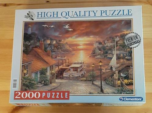 Clementoni puzzel Haven bij zonsondergang, Hobby en Vrije tijd, Denksport en Puzzels, Zo goed als nieuw, Legpuzzel, Meer dan 1500 stukjes