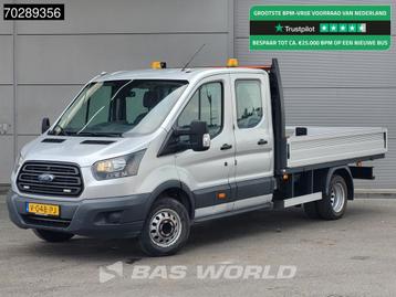 Ford Transit 170pk Open Laadbak Dubbellucht Trekhaak Navi Ai, Argent ou Gris, Euro 6, Entreprise, Boîte manuelle