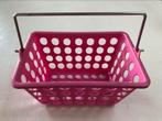 panier rose avec poignée en métal 9 x 13 x 18, Maison & Meubles, Accessoires pour la Maison | Plataux & Paniers, Enlèvement ou Envoi