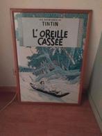 Ingelijste poster 'L'oreille cassee', Kuifje, Verzamelen, Ophalen