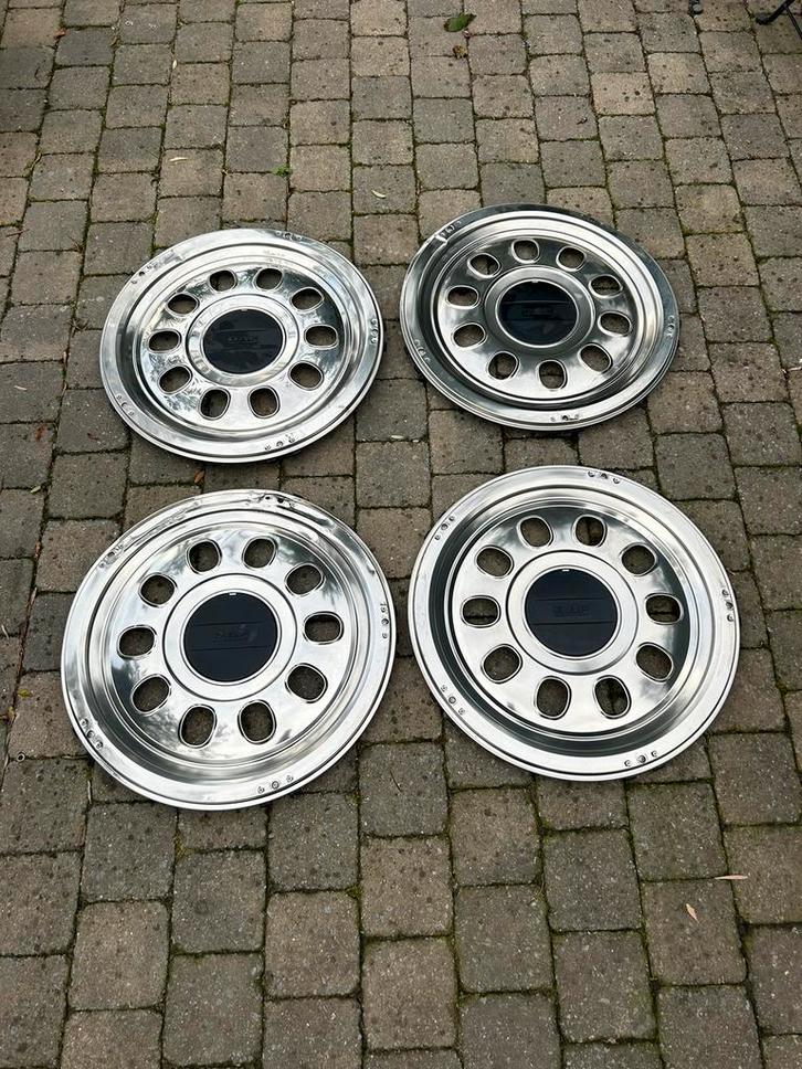 4 22,5" DAF-wieldoppen voor vrachtwagens, Auto diversen, Wieldoppen, Gebruikt, Ophalen of Verzenden