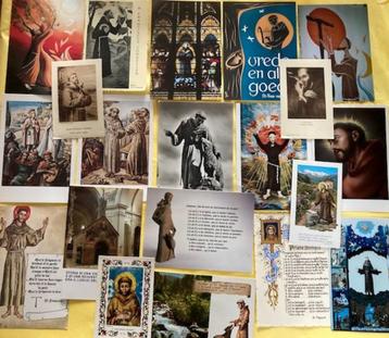 20 prenten/ kaarten heilige Franciscus van Assisi beschikbaar voor biedingen