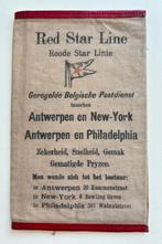 RED STAR LINE ANTWERPEN Canvas Ticket Pouch ca 1880-1890, Verzenden