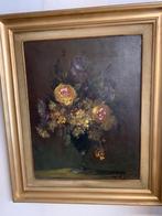 Marthe De Spiegeleir: groot bloemen werk, Antiek en Kunst, Ophalen