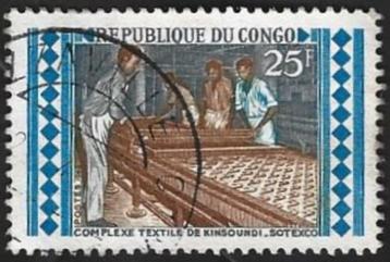 1 Postzegel Congo-Brazzaville 1970 Textielindustrie beschikbaar voor biedingen