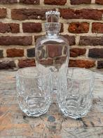 Kristallen karaf met 2 glazen, Ophalen of Verzenden, Nieuw, Borrel- of Shotglas