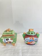 2 Japanse Satsuma mandarijn parfumbrander  Wierookbranders, Antiek en Kunst, Antiek | Porselein, Ophalen of Verzenden