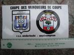 Sticker Voetbal RSC Anderlecht - Southampton, Verzenden, Gebruikt, Sport