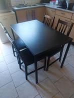 Table cuisine +4 chaise, Utilisé, Enlèvement ou Envoi
