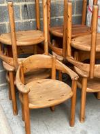 Set van 8 daumiller chairs, Huis en Inrichting, Stoelen, Ophalen, Gebruikt, Bruin, Vijf, Zes of meer stoelen