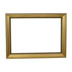 Strakke Gouden Houten Lijst Schilderij Kader Klassiek 58x43, Gebruikt, Ophalen of Verzenden, Nvt, Minder dan 50 cm
