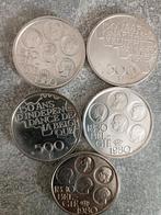 Belgium, 500 Francs 1980,Zilver, 5 stuk, Timbres & Monnaies, Monnaies | Belgique, Argent, Enlèvement ou Envoi, Monnaie en vrac