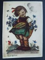 oude prentkaart Hümmel Viel Glück ! onbeschreven, Verzamelen, Ongelopen, Kinderen, Ophalen of Verzenden