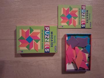 MOZAIEK puzzels met geometrische figuren  Deltas