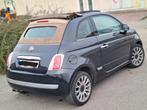 Fiat 500 cabrio 12ess an2014 cuir rouge 170mkm 4500€, Autos, Cuir, Euro 5, Achat, Cabriolet