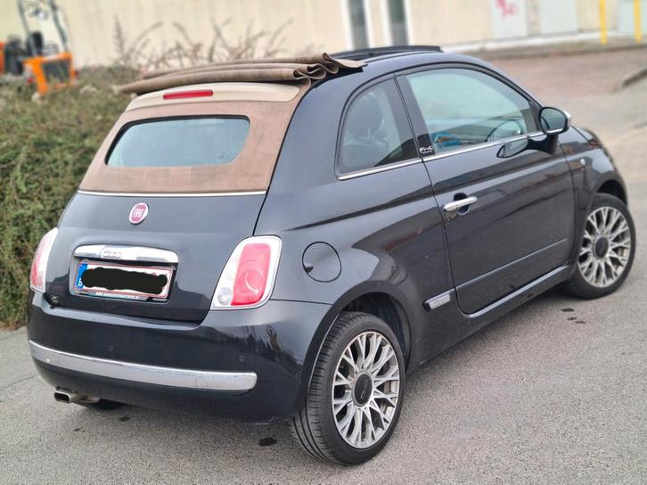 Fiat 500 cabrio 12ess an2014 cuir rouge 170mkm 4500€, Autos, Fiat, Particulier, 500C, Essence, Euro 5, Cabriolet, 3 portes, Boîte manuelle